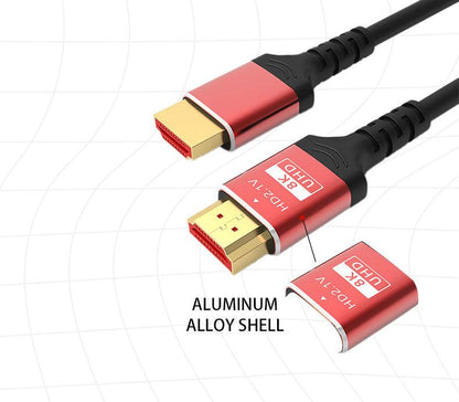 8K Ultra-high-speed HDMI 2.1 Copper Cable - 6.5 FT/2M - Aperion Audio