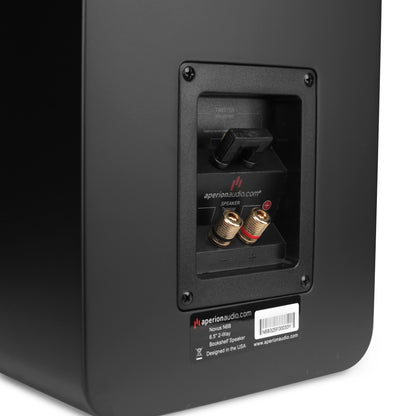 Aperion Audio Novus N6B 2-Way 6.5" Bookshelf Speaker Stealth Black Tweeter Adjustment