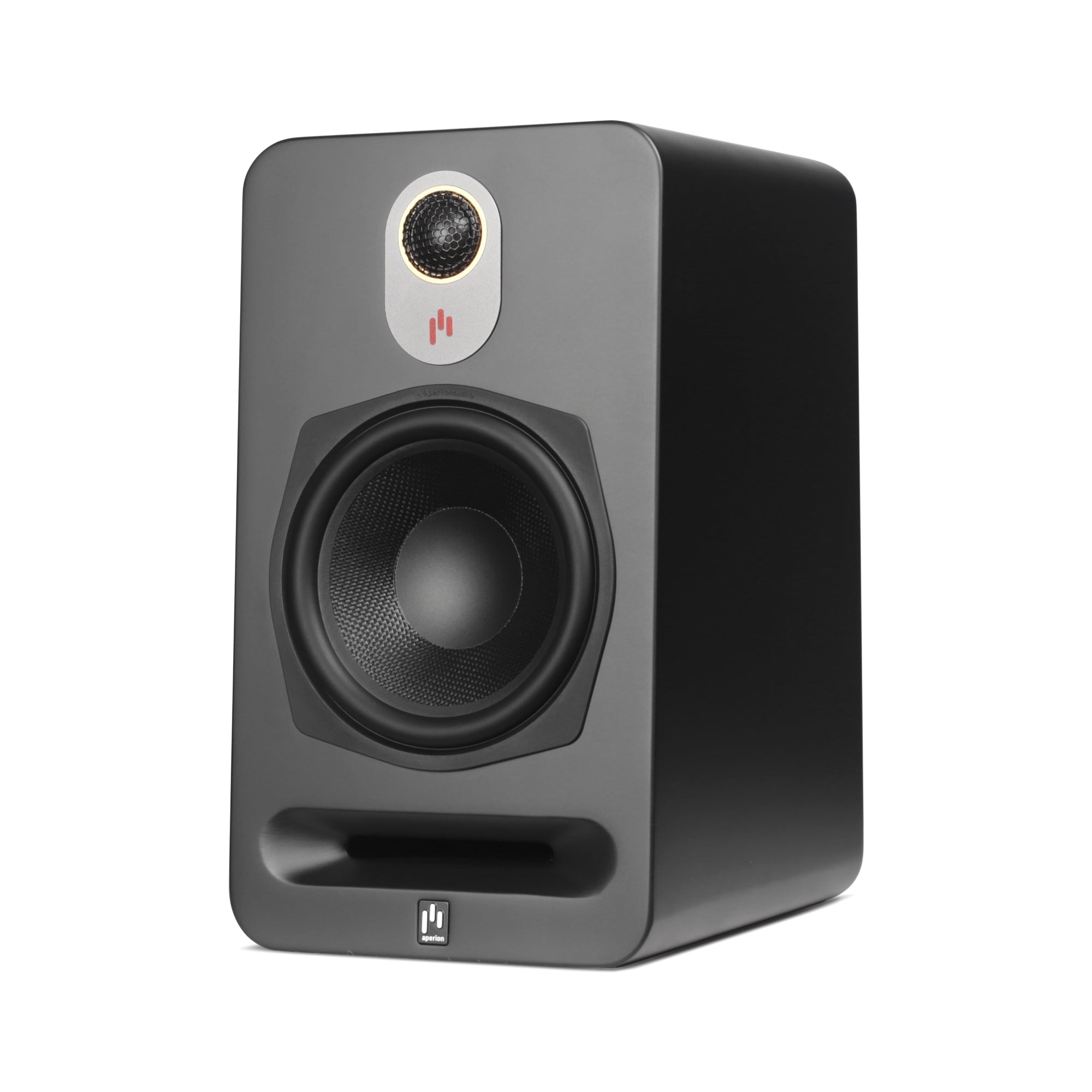 Aperion Audio Novus N6B 2-Way 6.5" Bookshelf Speaker Stealth Black Front Right