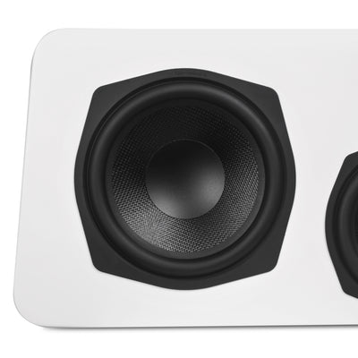 Aperion Audio Novus N6C 3-Way 6.5" Center Channel Speaker Pure White Woofer