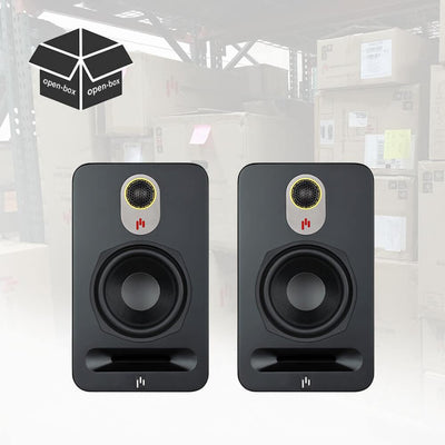 Open Box(40% off) | Novus 5.25" N5B 2-Way Bookshelf & Surround Speaker Pair | Stealth Black | Save 239.6$ - Aperion Audio