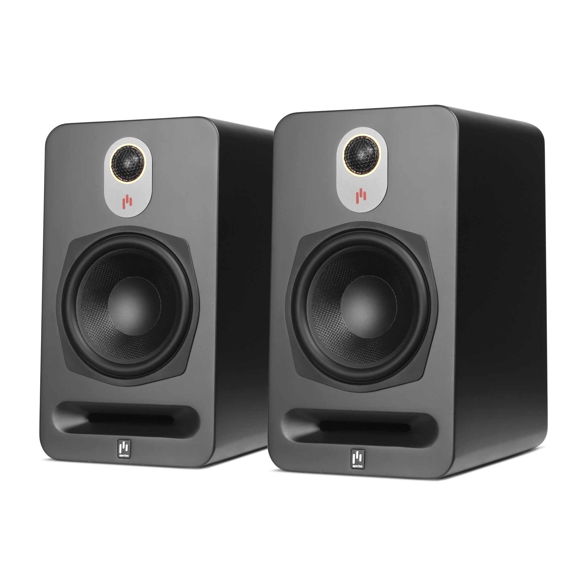Aperion Audio Novus N6B 2-Way 6.5" Bookshelf Speaker Stealth Black Pair