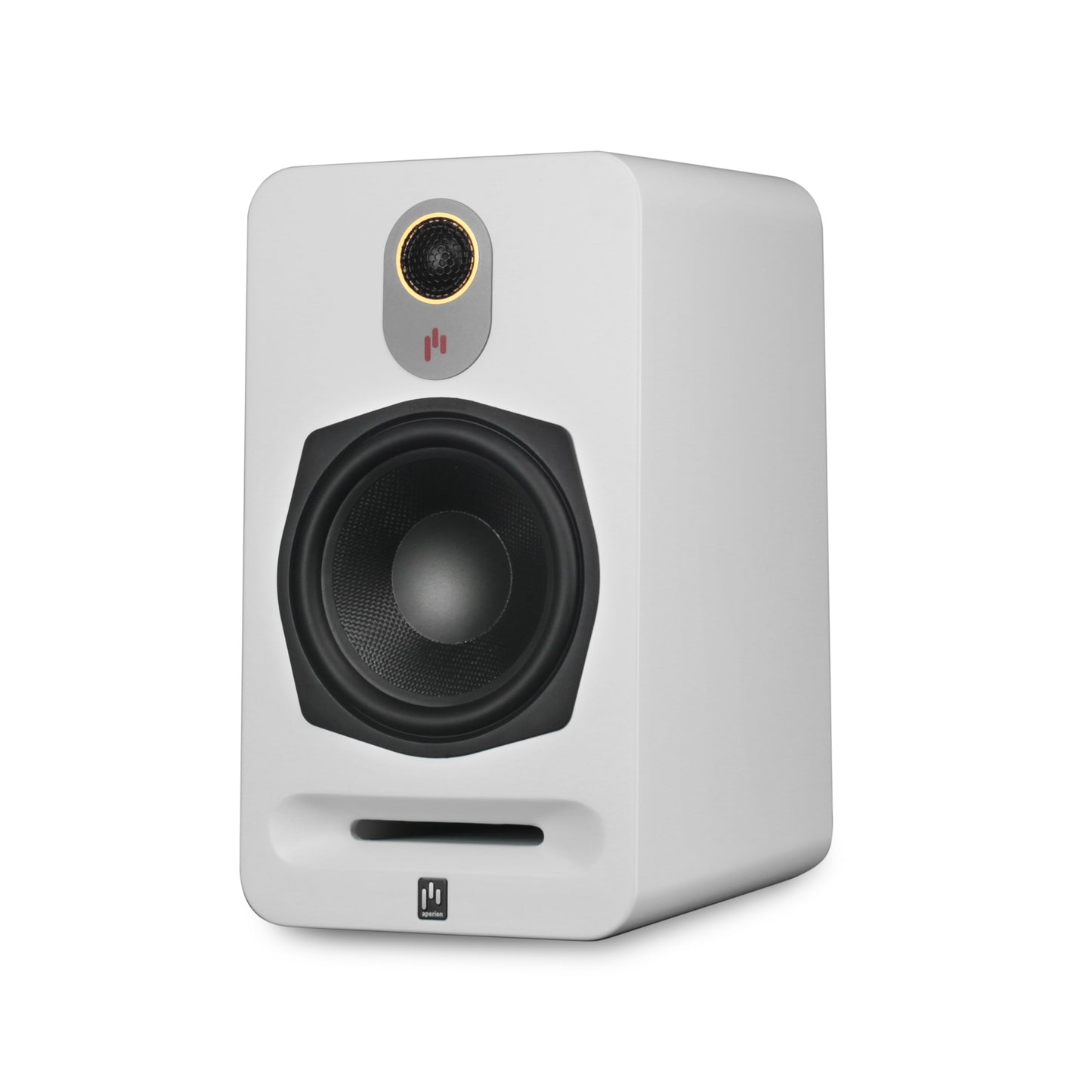 Aperion Audio Novus N6B 2-Way 6.5" Bookshelf Speaker Pure White Front Right Side