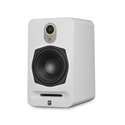 Aperion Audio Novus N6B 2-Way 6.5" Bookshelf Speaker Pure White Front Right Side