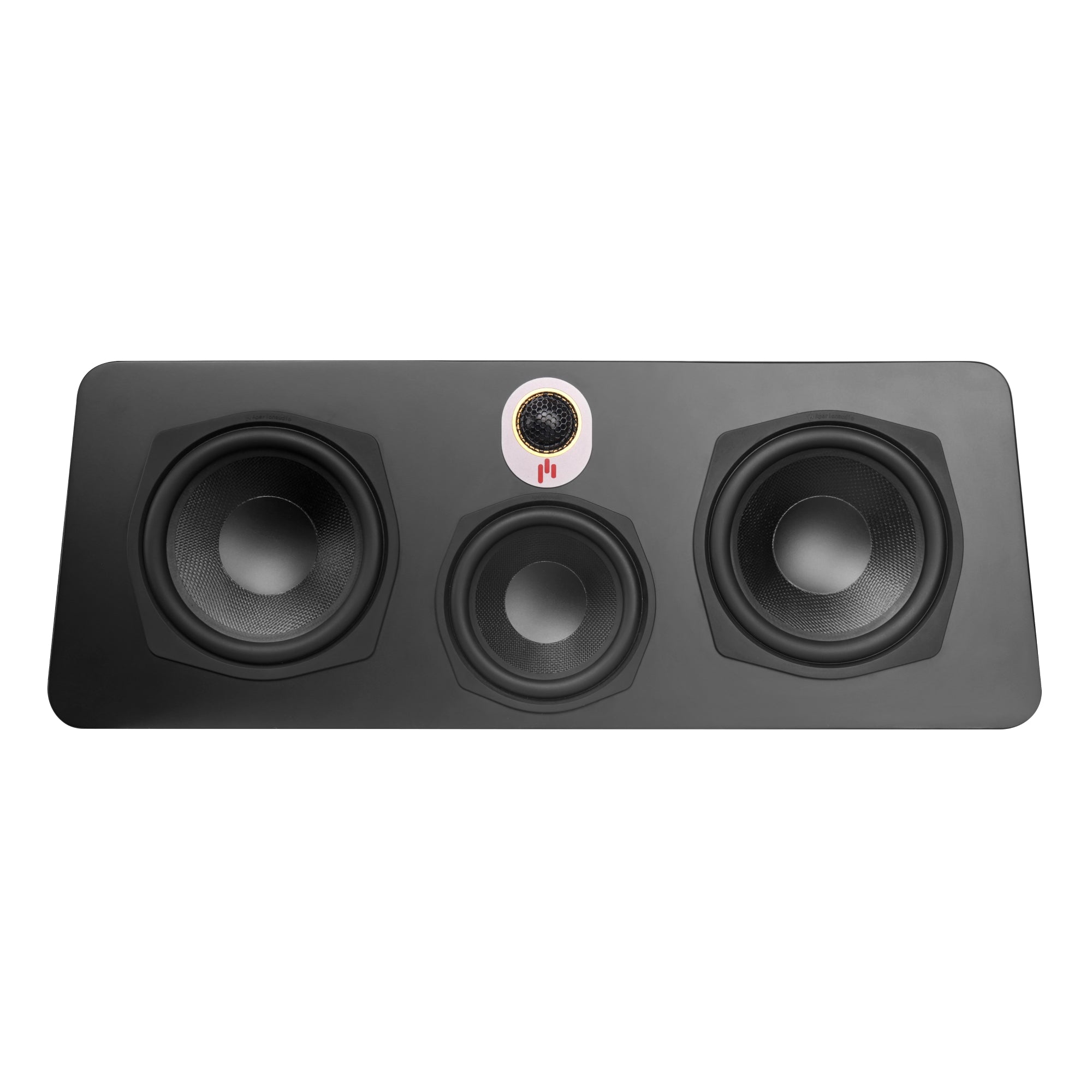 Aperion Audio Novus N6C 3-Way 6.5" Center Channel Speaker Stealth Black Front View