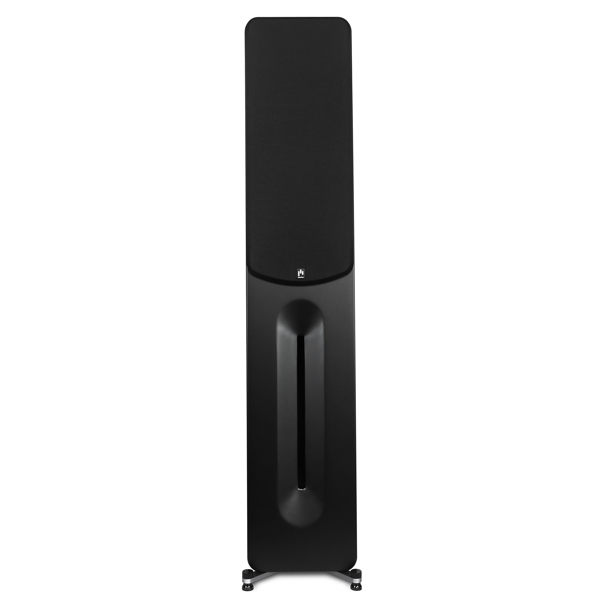 aperion-novus-n6t-tower-speaker-stealth-black-front