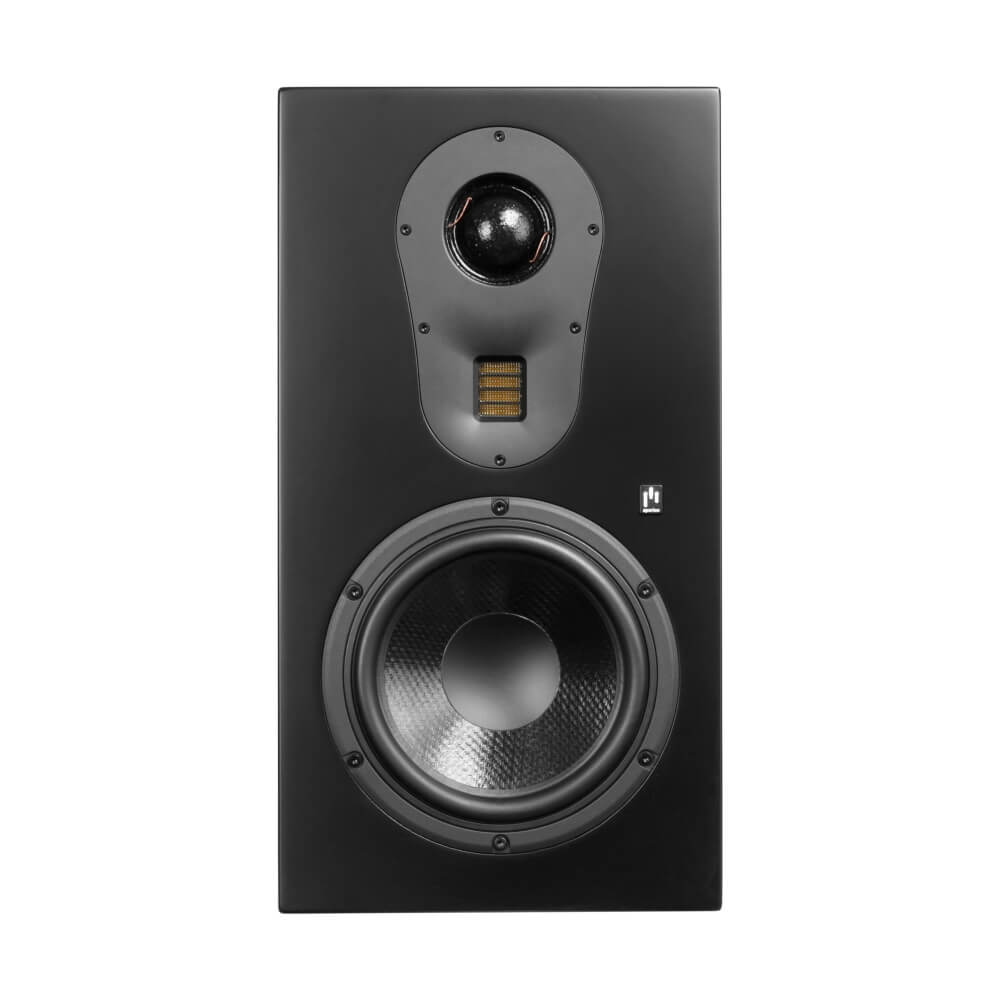 Front side of the Aperion Audio Theatrus T83S on-wall speaker.