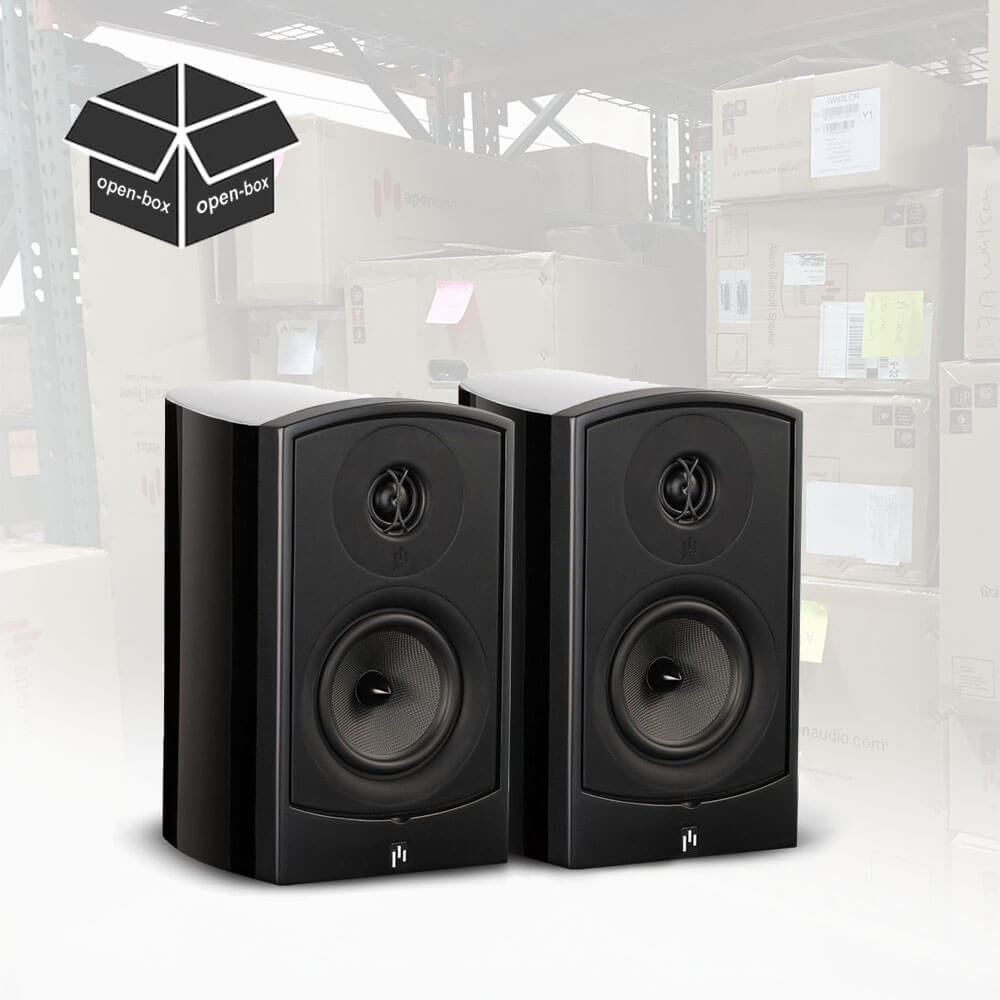 Open Box(25% Off) | Verus V5B 2-Way 5.25" Bookshelf Speaker Pair | Gloss Black | Save 224.75$ - Aperion Audio