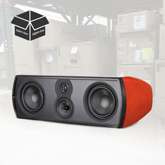 Open Box(25% Off) | Verus V6C 3-Way Dual 6.5" Center Channel Speaker | Gloss Cherry | Save 199.75$ - Aperion Audio