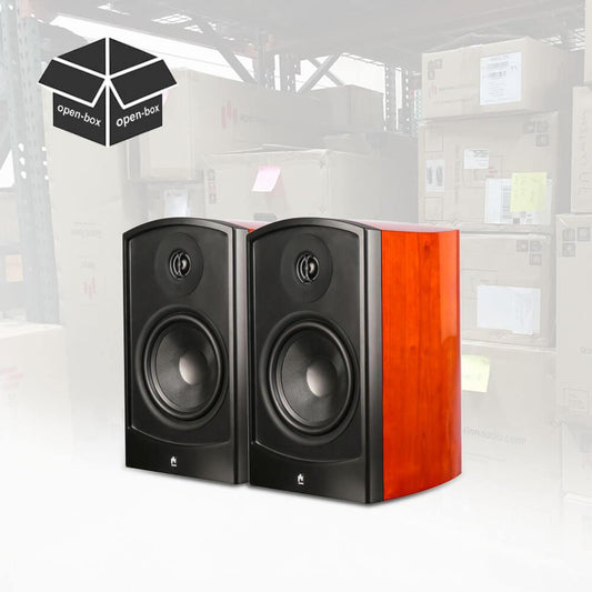 Verus V8B 8" Bookshelf Speaker Gloss Cherry Pair (Open Box) - Aperion Audio