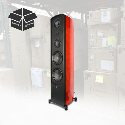 Open Box(15% off) | Verus V8T 3-Way Dual 8" Tower Speaker Single | Gloss Cherry | Save 300$