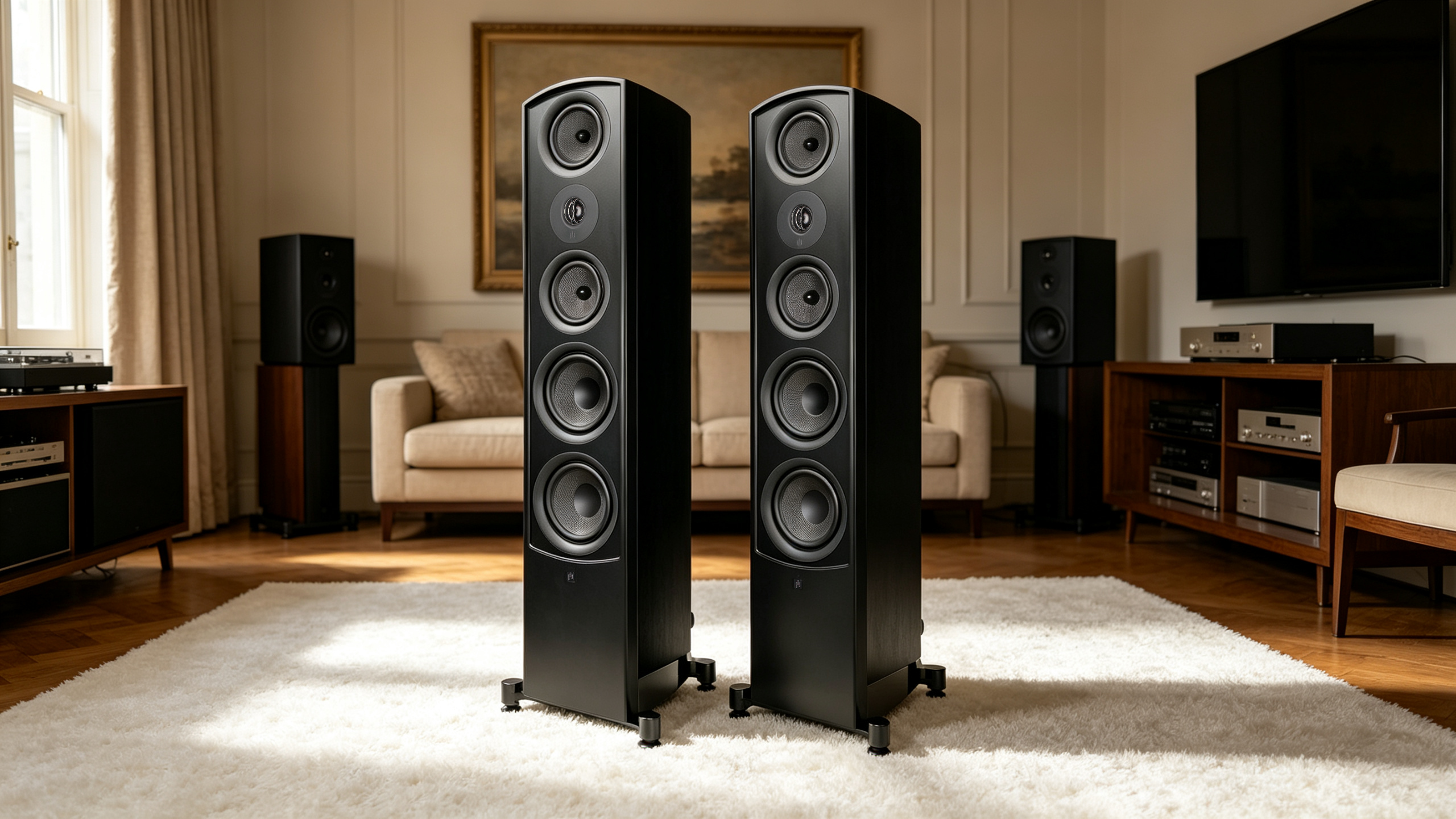 Aperion Audio Verus III Grand V6T Tower Speaker Gloss Black