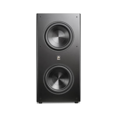 aperion b212s slim active subwoofer front 