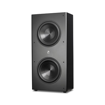 aperion b212s slim active subwoofer left front 