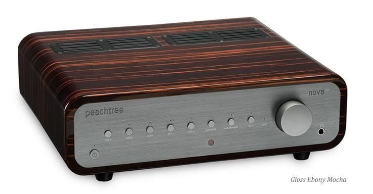 Peachtree Nova300 Stereo Amplifier - Gloss Ebony Mocha - Aperion Audio