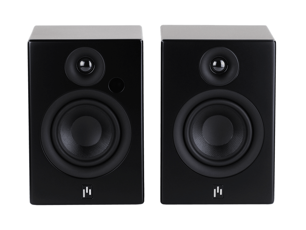 Open Box ~ Allaire Bluetooth Speaker Pair - Stealth Black - Aperion Audio