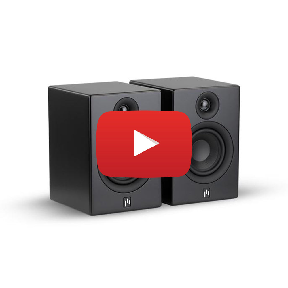 Open Box ~ Allaire Bluetooth Speaker Pair - Stealth Black - Aperion Audio