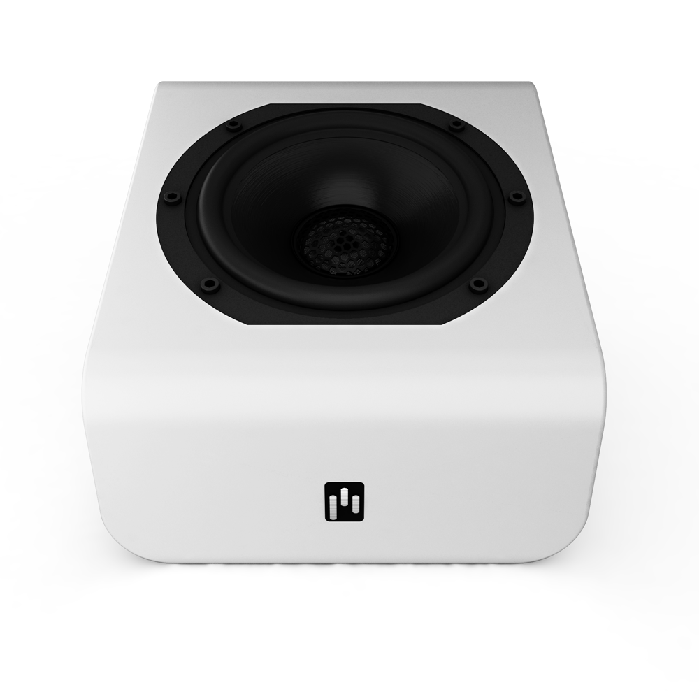 Aperion-A5-Atmos-5.25"-Immersive-Reflective/Height-Module-Speaker-White-Single-Front-WIthno-Grille-aperionaudio