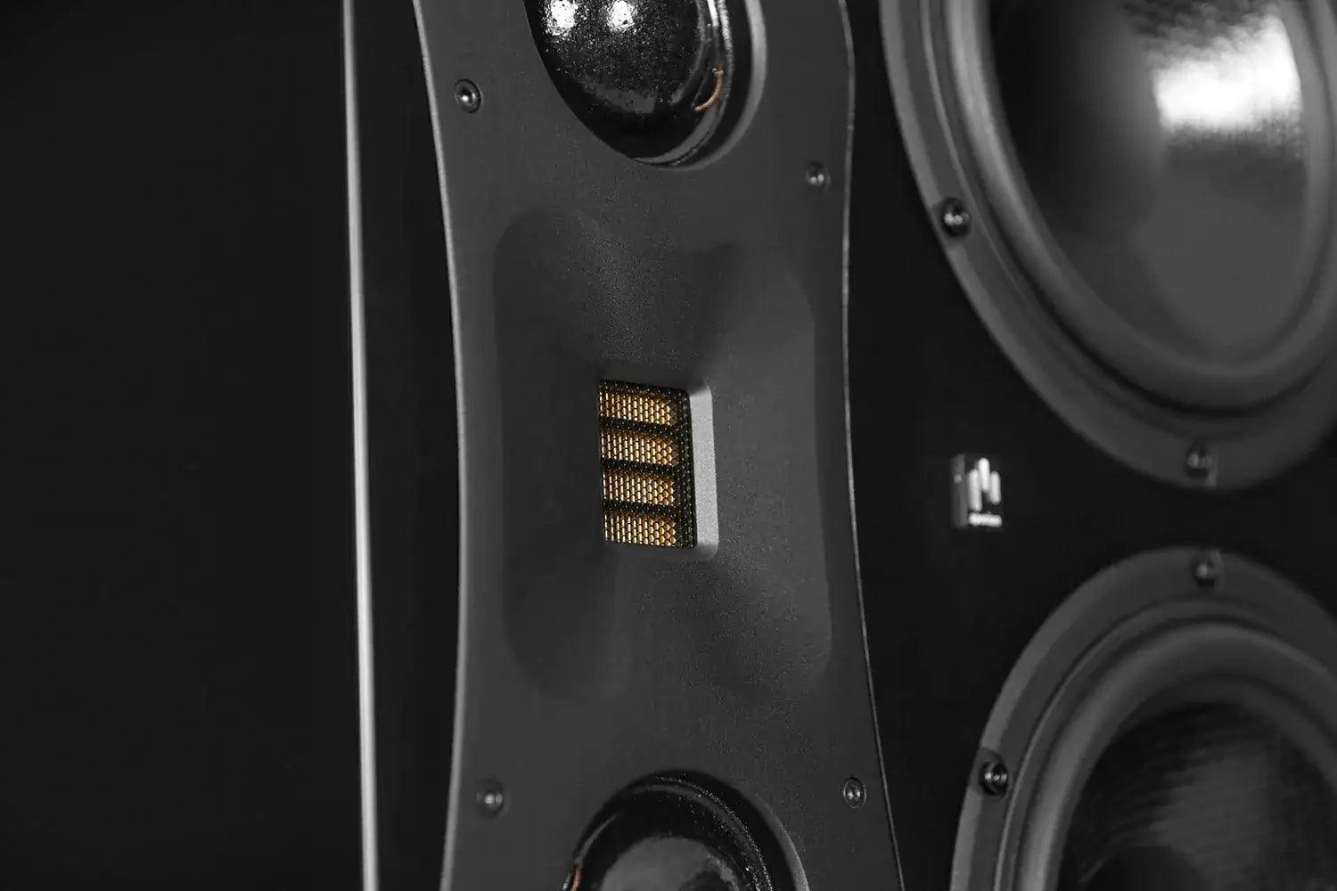Theatrus T80S 3-Way Dual 8" Slim Cinema/Studio Monitor On-Wall Speaker - Aperion Audio