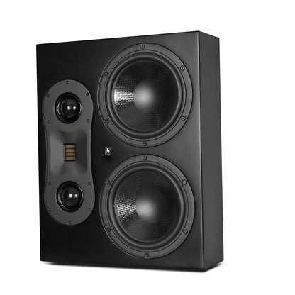 Theatrus T80S 3-Way Dual 8" Slim Cinema/Studio Monitor On-Wall Speaker - Aperion Audio