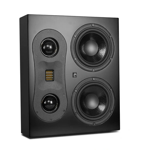 aperion-theatrus-cinema-studio-t65s-slim-speaker-side-front-grille-on