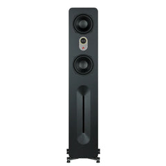 Aperion-Novus-N5T-2Way-Dual-5.25"-Floorstanding-Tower-Speaker-StealthBlack-Front-aperionaudio