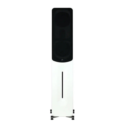 aperion-novus-n5t-tower-speaker-pure-white-front-grille-on