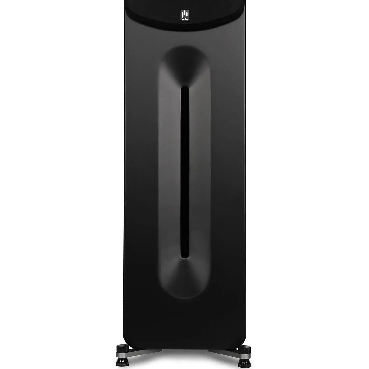 aperion-novus-n6t-tower-speaker-stealth-black-front-port