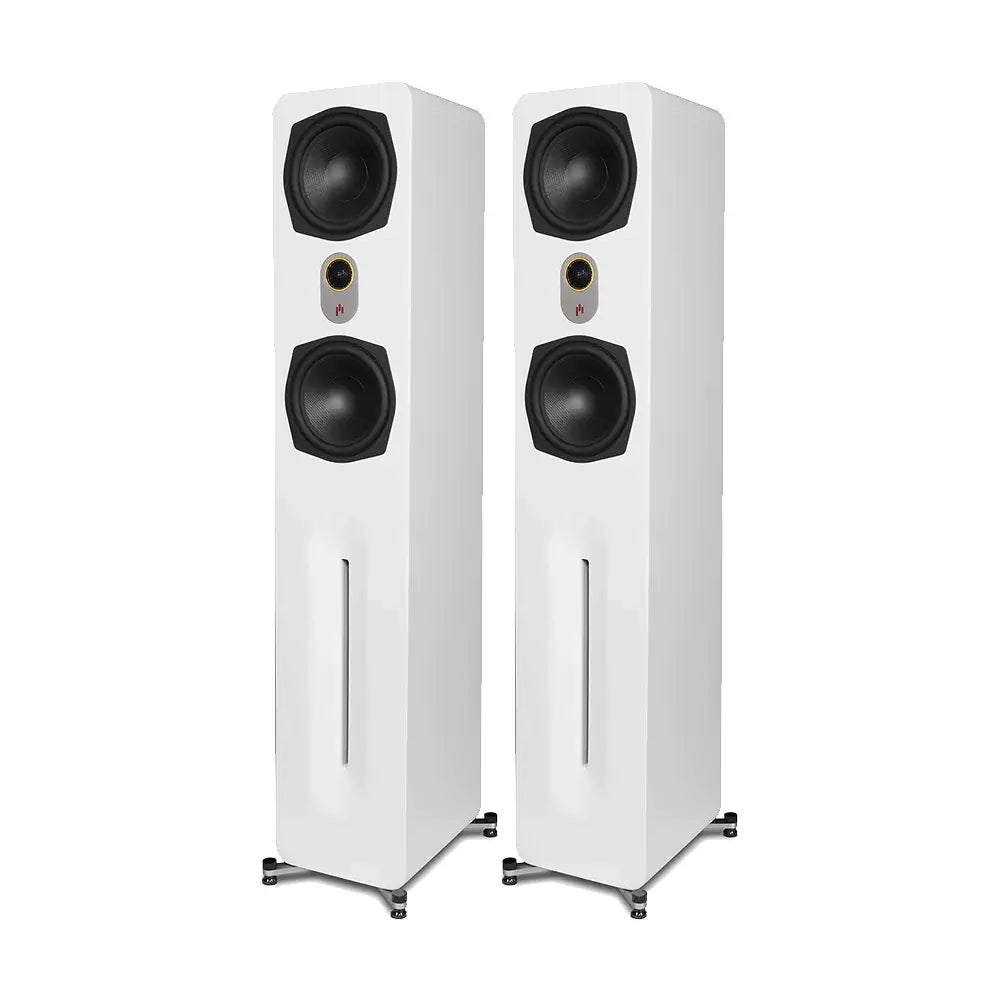 Aperion-Novus-N6T-Dual-6.5"-2-Way-Floorstanding-Tower-Speaker-White