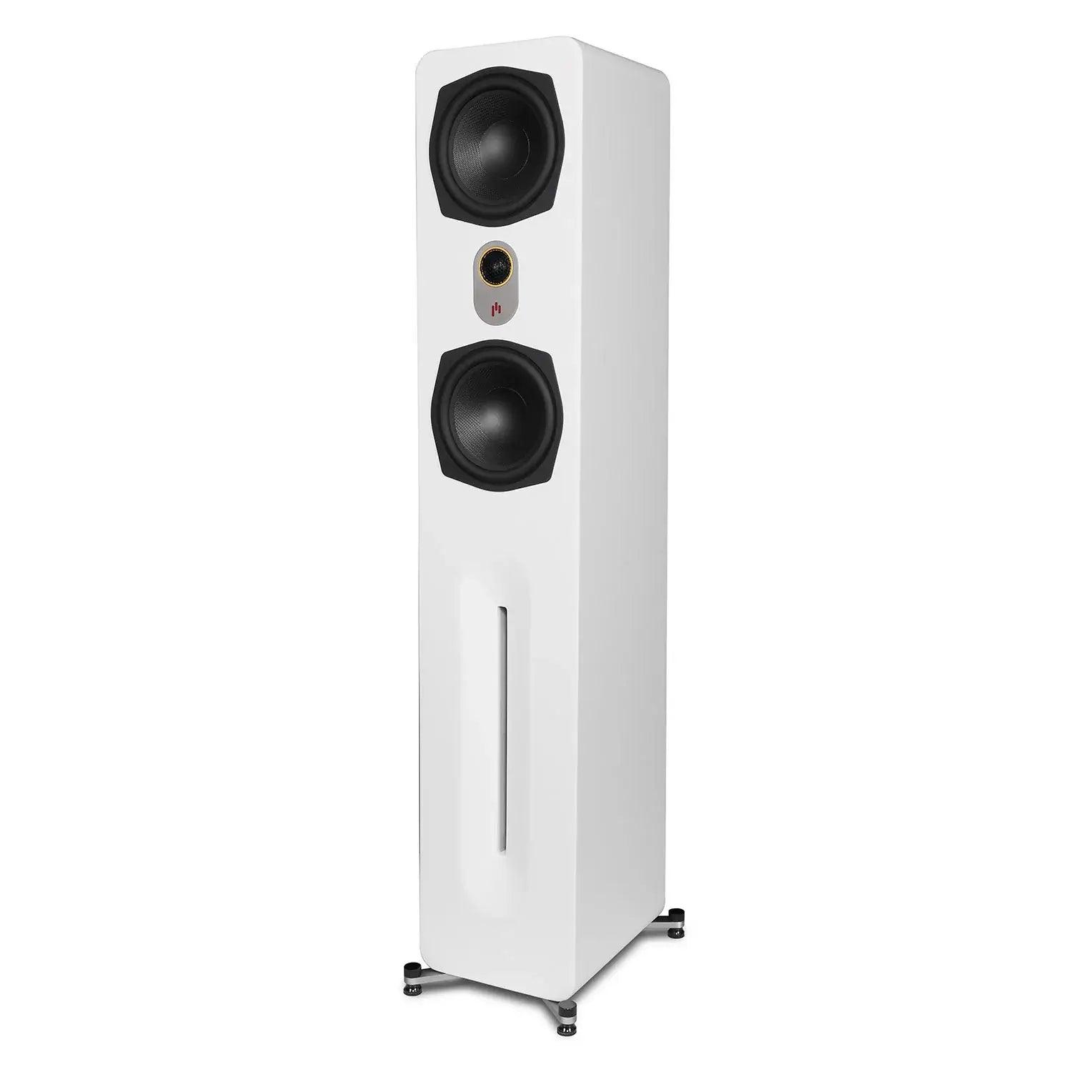 aperion-novus-n6t-tower-speaker-pure-white-side-front