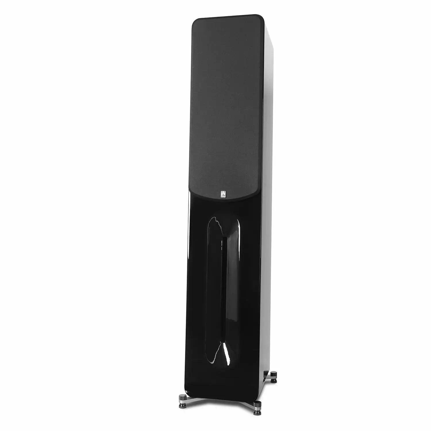 aperion-novus-n6t-tower-speaker-gloss-black-side-front-grille-on