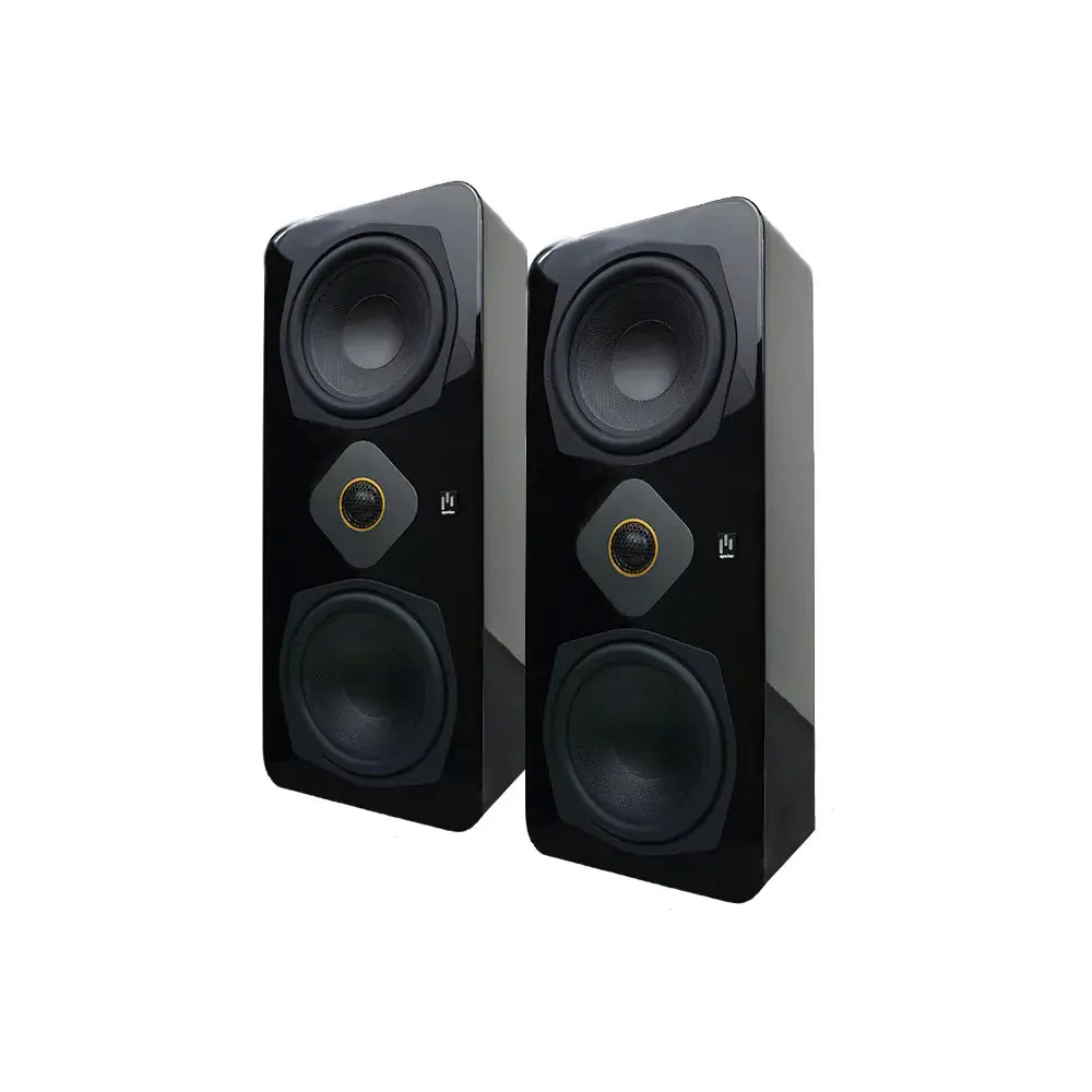 Aperion-Novus-Slim-N6SC-LCR-Dual-6.5"-On-Wall&Surround-2way-Speaker-GlossBlack-Pair-aperionaudio