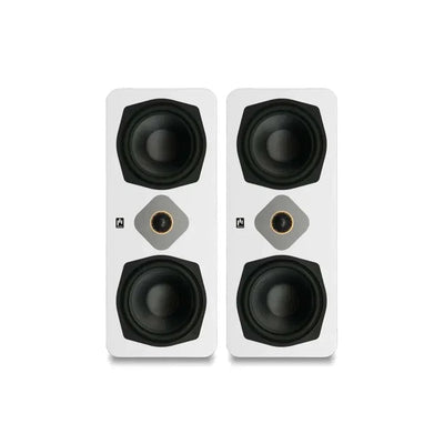 Aperion Audio Novus N6SC Slim LCR 6.5" On-Wall & Surround Speaker Pure White Pair