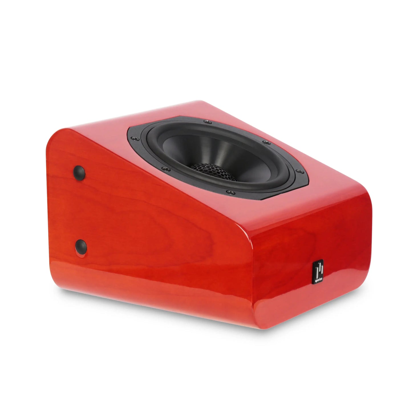 Aperion-A5-Atmos-5.25"-Immersive-Reflective/Height-Module-Speaker-GlossCherry-Side-Front-aperionaudio
