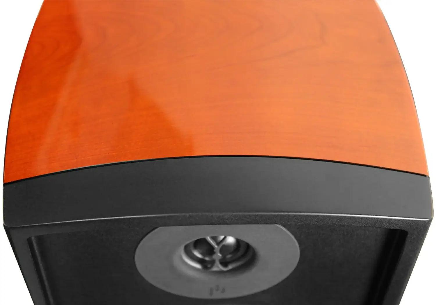 Aperionaudio-Verus-III-Concert-V8B-8"-Bookshelf-Speaker-Gloss-Cherry-Front-Baffle