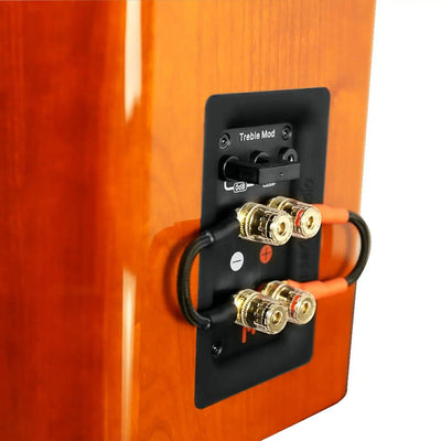 Aperionaudio-Verus-III-Concert-V8B-8"-Bookshelf-Speaker-Gloss-Cherry-Binding-Post