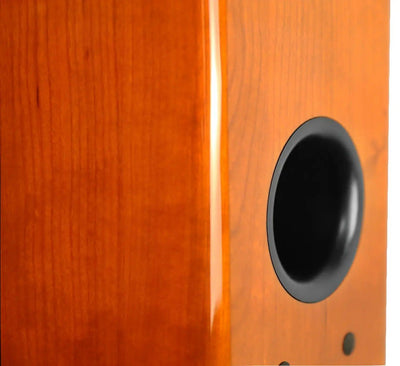 Aperionaudio-Verus-III-Concert-V8B-8"-Bookshelf-Speaker-Gloss-Cherry-Rear-Port-Tube