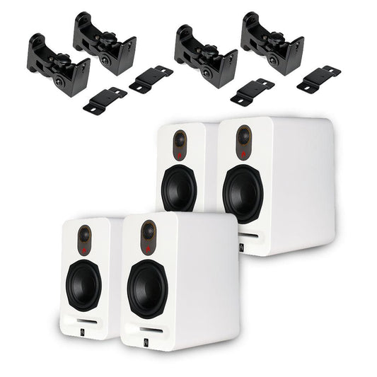 Novus Bookshelf 4.0 Height Expansion Quadraphonic Bundle - Aperion Audio