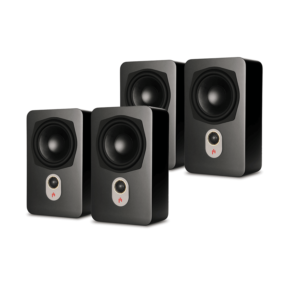 Novus Slim Satellite 4.0 Height Expansion Quadraphonic Bundle - Aperion Audio