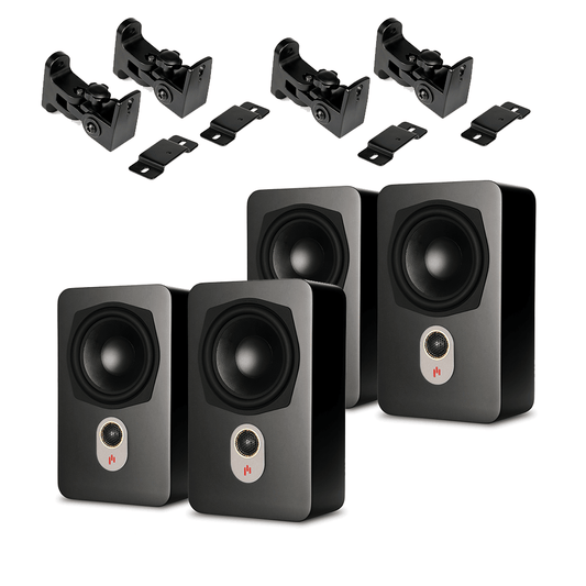 Novus Slim Satellite 4.0 Height Expansion Quadraphonic Bundle - Aperion Audio