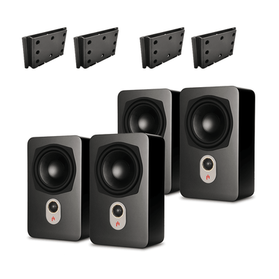 Novus Slim Satellite 4.0 Height Expansion Quadraphonic Bundle - Aperion Audio