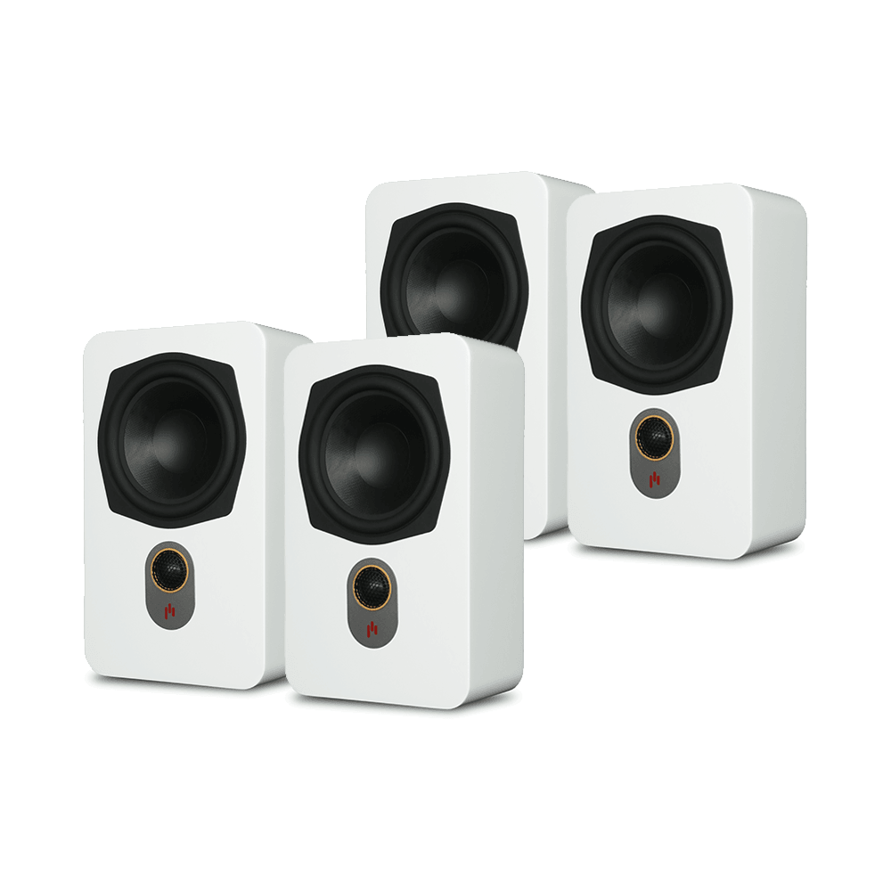 Novus Slim Satellite 4.0 Height Expansion Quadraphonic Bundle - Aperion Audio