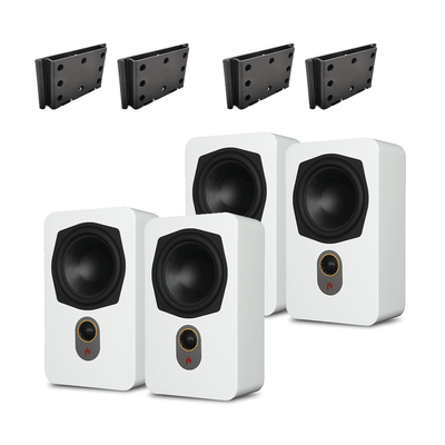 Novus Slim Satellite 4.0 Height Expansion Quadraphonic Bundle - Aperion Audio