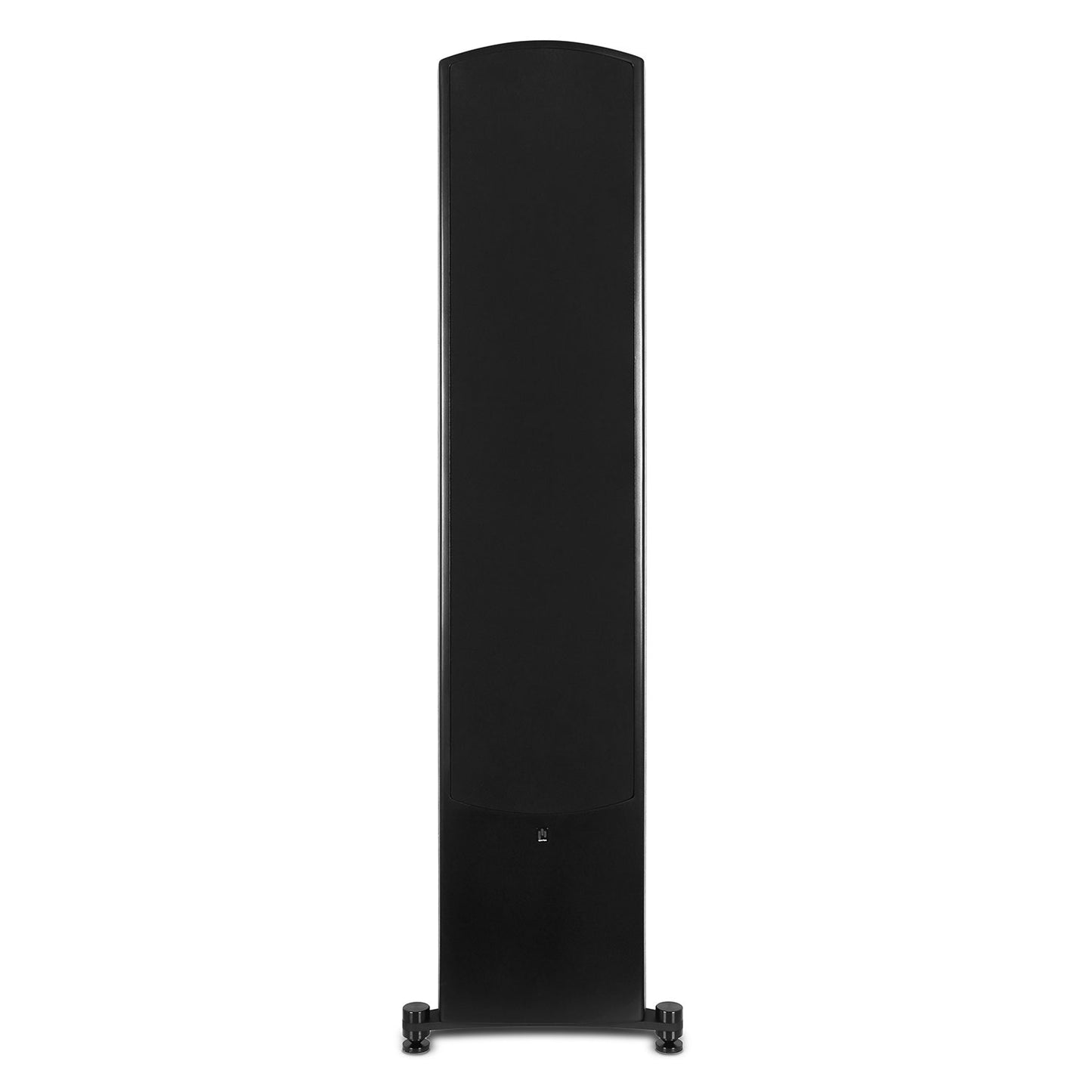 aperion-Verus-V8T-3Way-Dual-8"-Tower-Floorstanding-Speaker-GlossBlack-Front-Side-Grille-On-aperionaudio