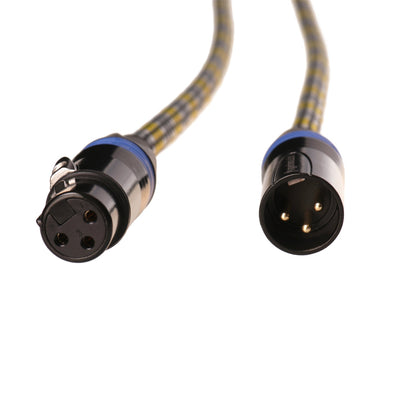 Ultra High-Performance, Premium Balanced XLR Cables For High-End Audio/Home Theater Systems, Pure Copper Connectors And Heavy-Duty Shield - XLR Male To XLR Female (Single) - Aperion Audio