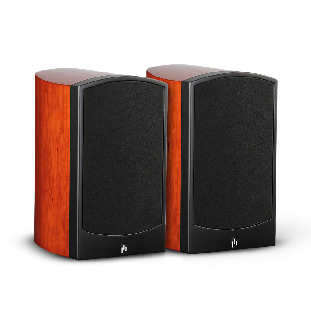 Aperion-Verus-V5B-2Way-5.25"-Bookshelf-Speaker-Glosscherry-With-Grille-aperionaudio