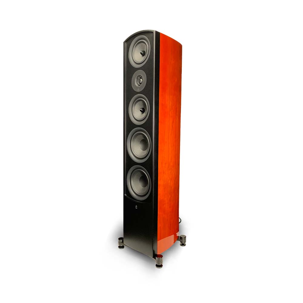 aperion-Verus-V6T-3Way-Dual-6.5"-Tower-Floorstanding-Speaker-GlossCherry-Side-Front-Grille-Off-aperionaudio