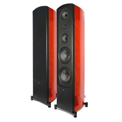 aperion-audio-verus-v8t-tower-speaker-gloss-cherry-front-one-grille-on