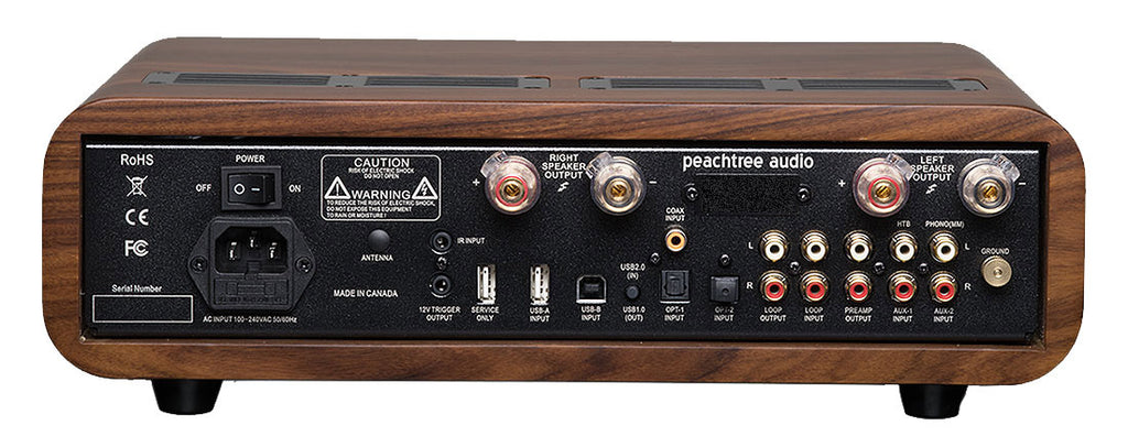 Peachtree Nova300 Stereo Amplifier - Gloss Ebony Mocha - Aperion Audio